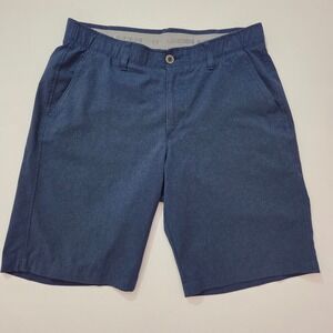Under‎ Armour HeatGear Golf Shorts Mens 34 Blue Performance Loose Fit
